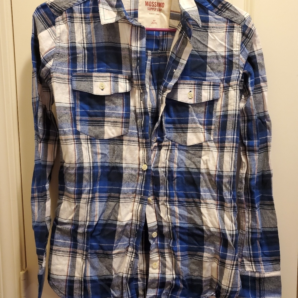 Blue Plaid Button Down